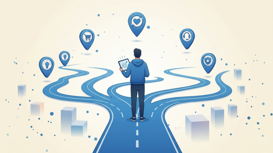 image showing customer journey map