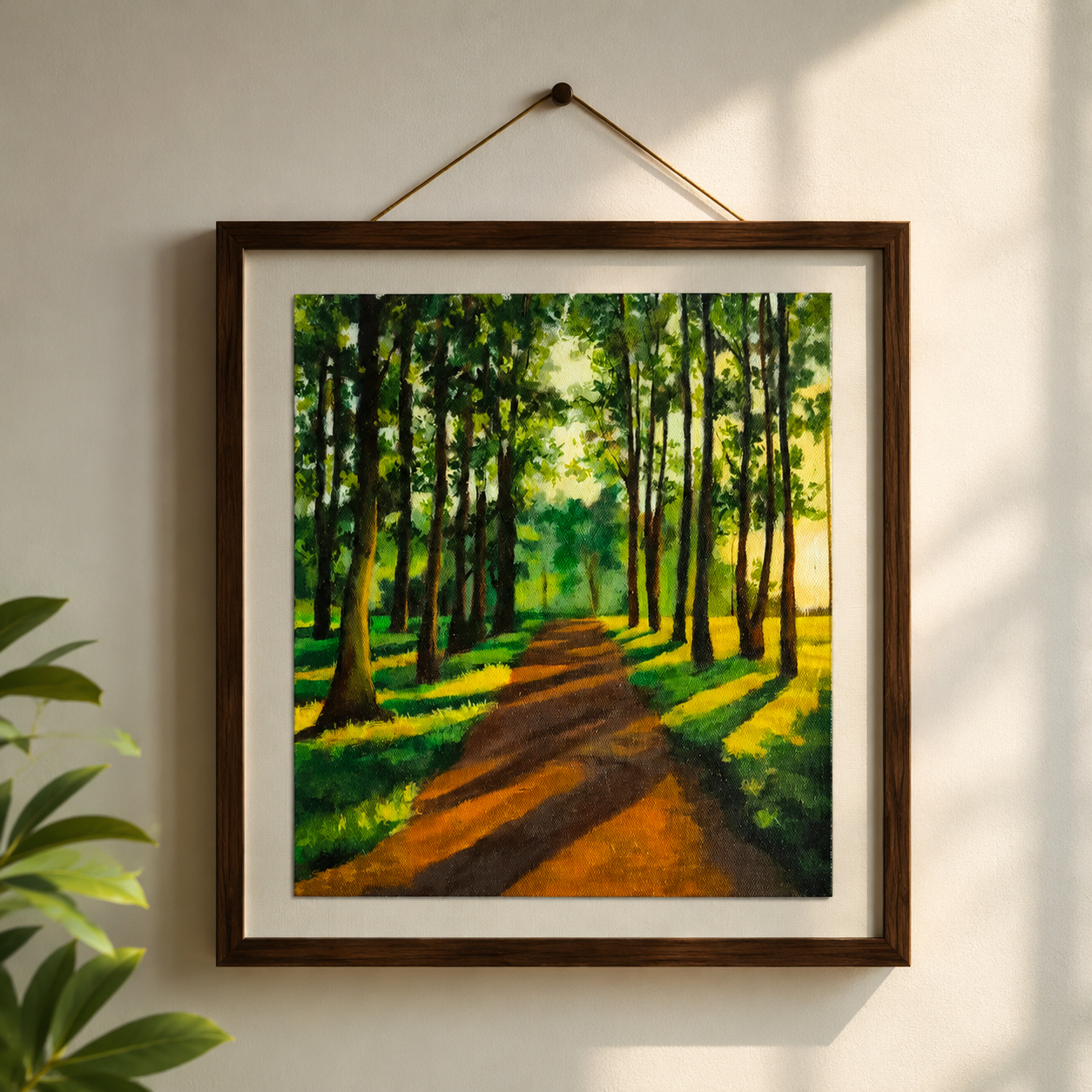 A painting of forest