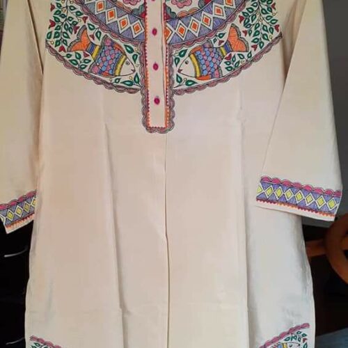 madubani painted kurti